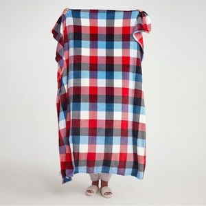 NEW Vera Bradley Plush Throw Blanket - Patriotic Plaid